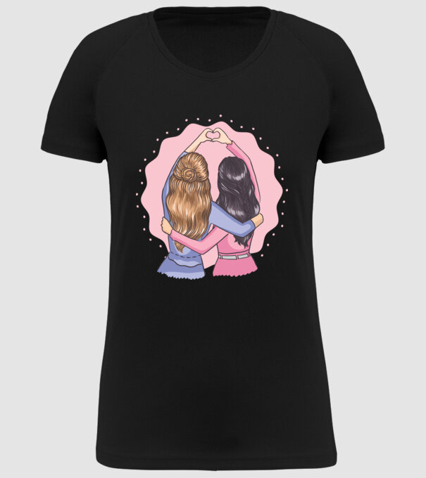Best Friends Forever - Cele mai bune prietene model negru pe tricou