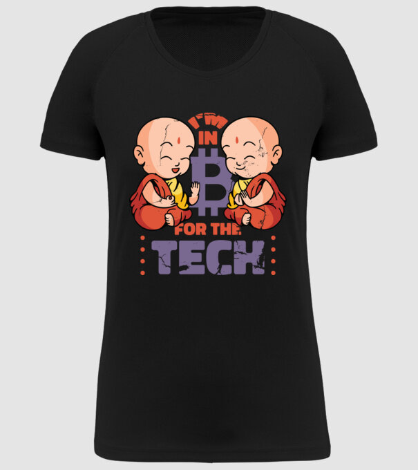 Călugări Buddha Bitcoin model negru pe tricou
