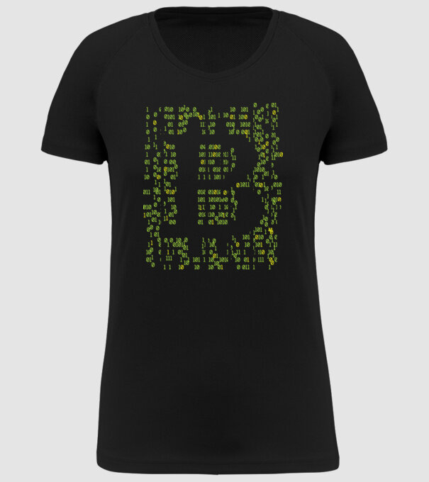 Bitcoin Matrice model negru pe tricou