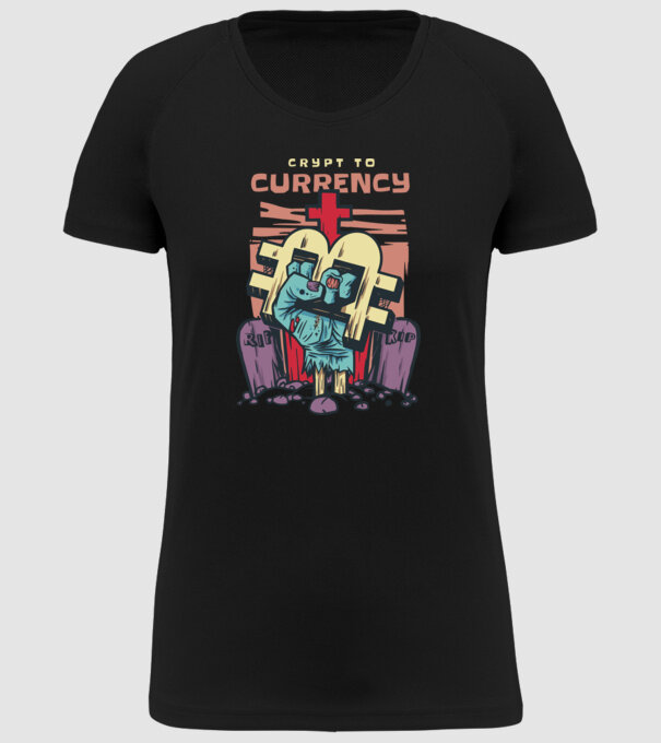 Cimitir Bitcoin model negru pe tricou