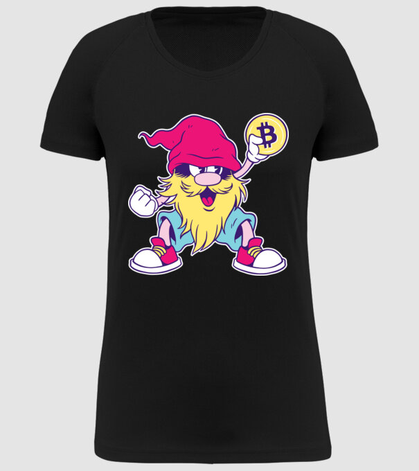 Pitic Bitcoin model negru pe tricou