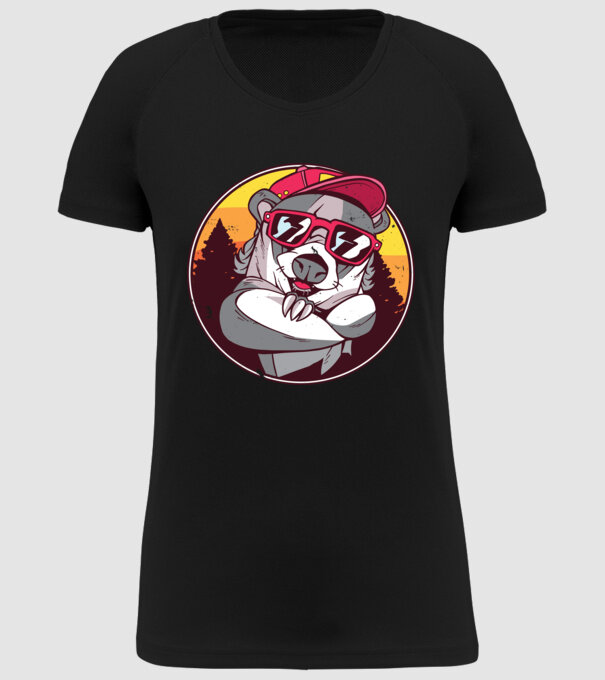Bursuc model negru pe tricou