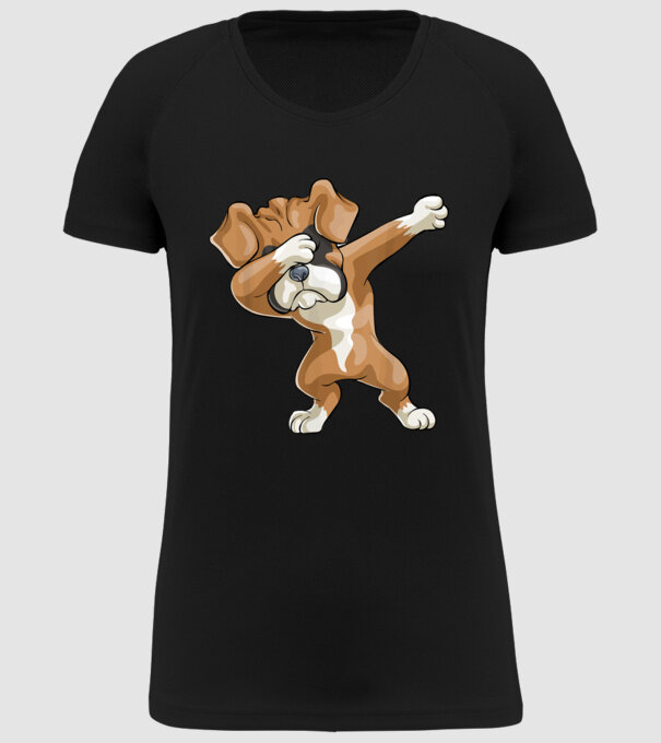 Boxer dab model negru pe tricou