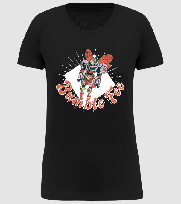 Bumble Fee - Zâna Robot model negru pe tricou