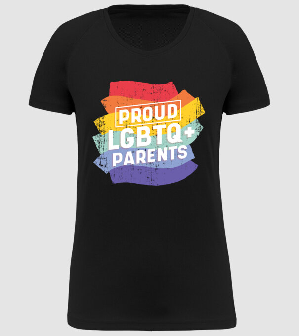 Părinți mândri LGBTQ model negru pe tricou