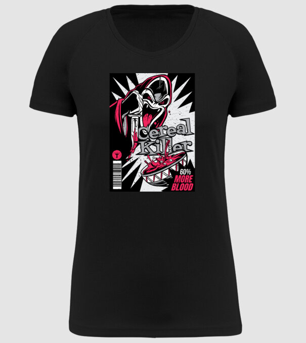 Cereal Killer model negru pe tricou