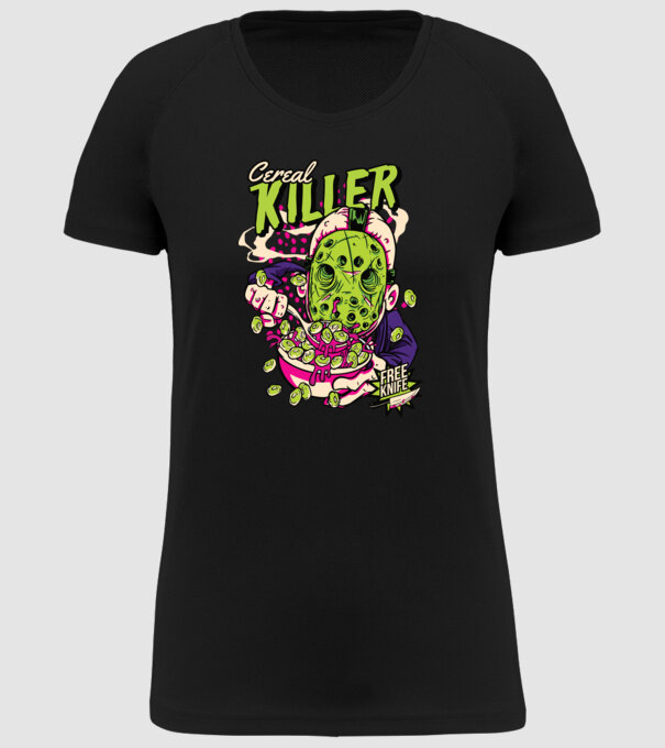 Cereal Killer model negru pe tricou