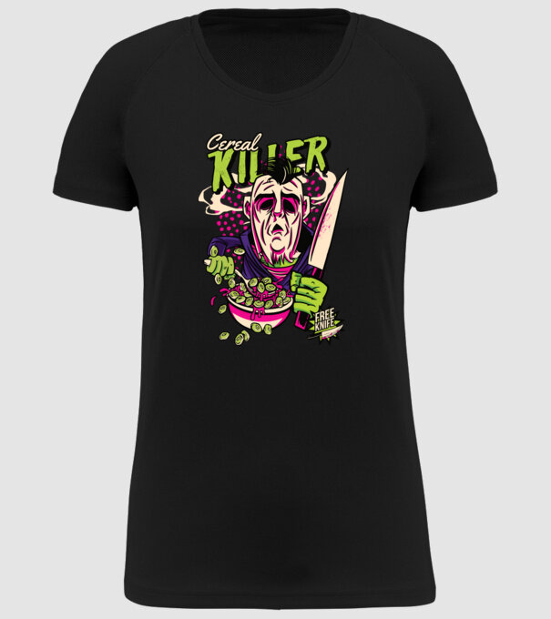 Cereale Killer Fulgi de cereale model negru pe tricou