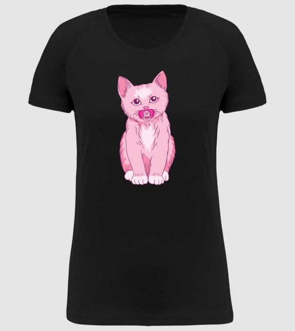 Pisică Baby model negru pe tricou