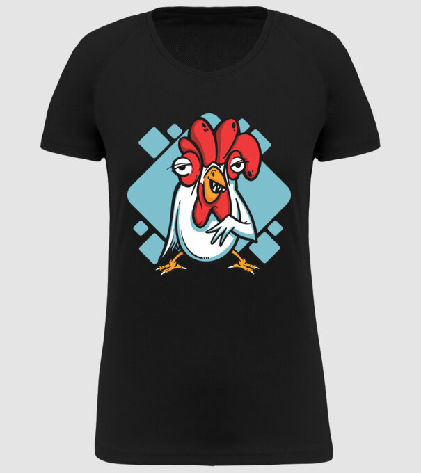Pui model negru pe tricou