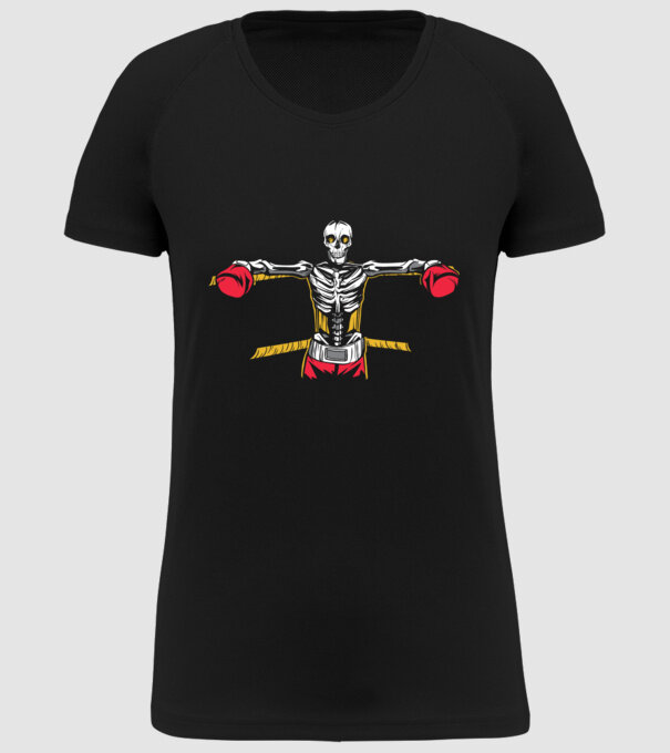 Schelet Boxer model negru pe tricou