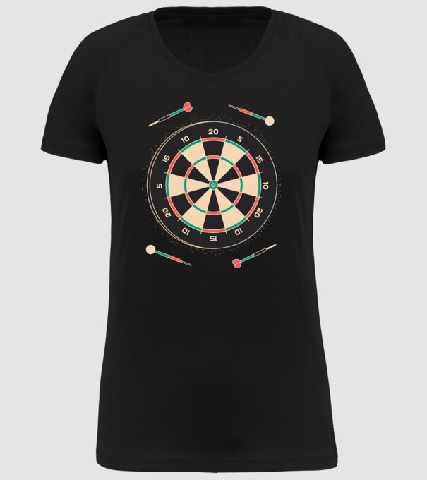Tablă Darts model negru pe tricou