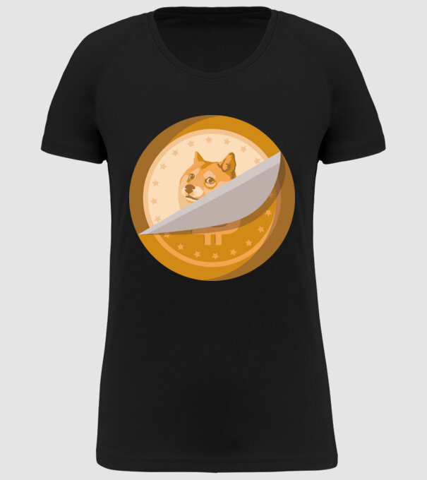 Dodge Coin model negru pe tricou