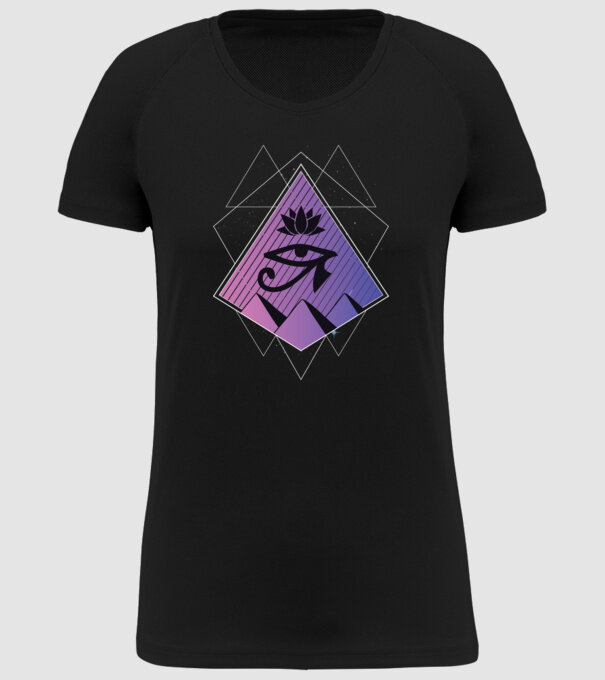 Egipt simbol geometric model negru pe tricou