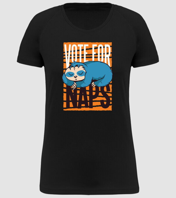 Votez pentru relaxare Leneș model negru pe tricou