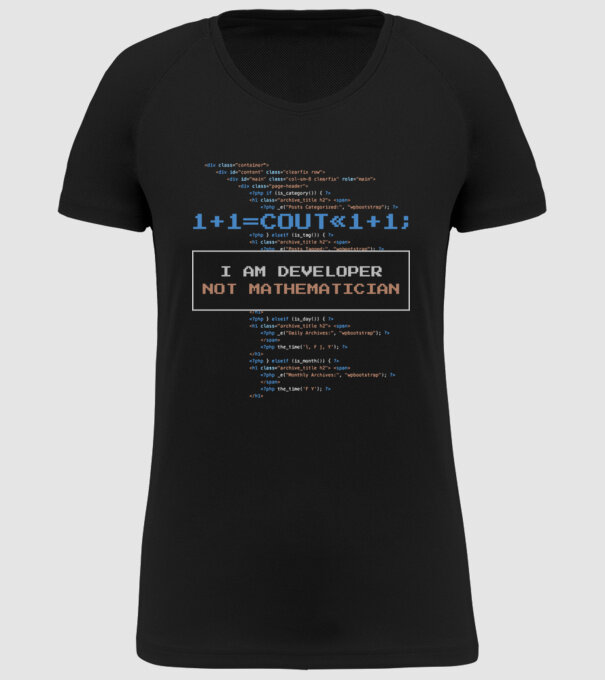 Tricou pentru developeri model negru pe tricou
