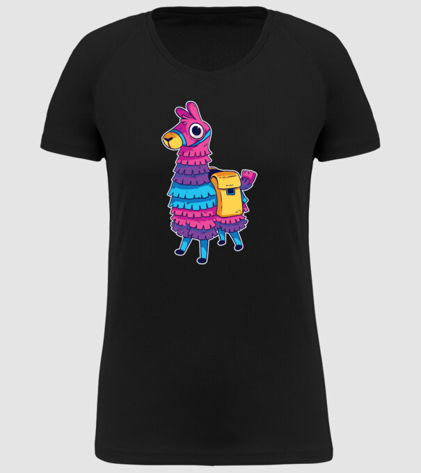Fortnite LLama - Tricou gamer cu lama model negru pe tricou