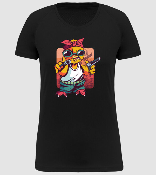 Pui Gangster model negru pe tricou