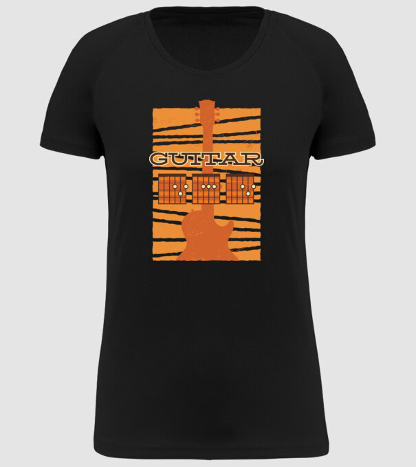 Tată chitarist model negru pe tricou