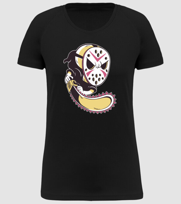 model negru pe tricou