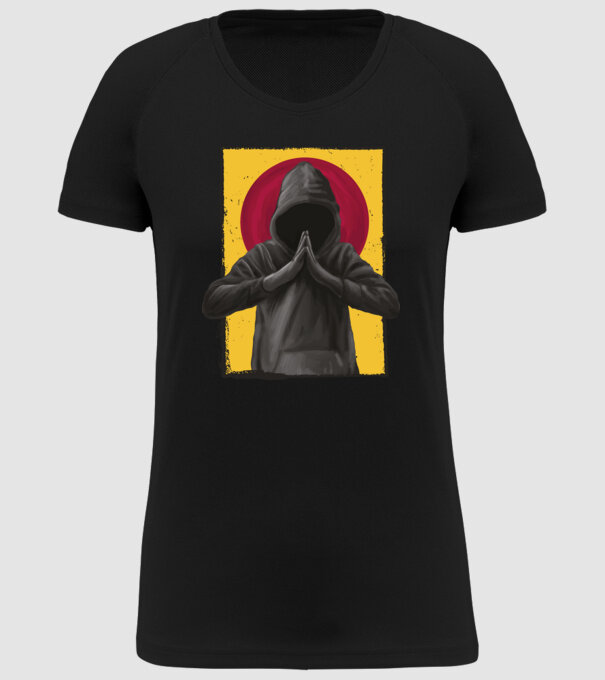 Rugăciune Hacker model negru pe tricou