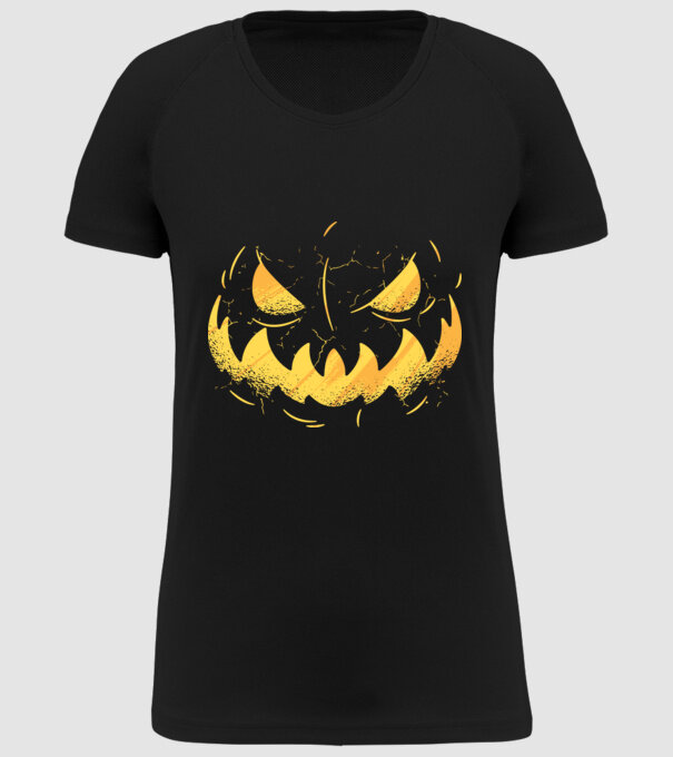 dovleac înfricoșător Halloween model negru pe tricou