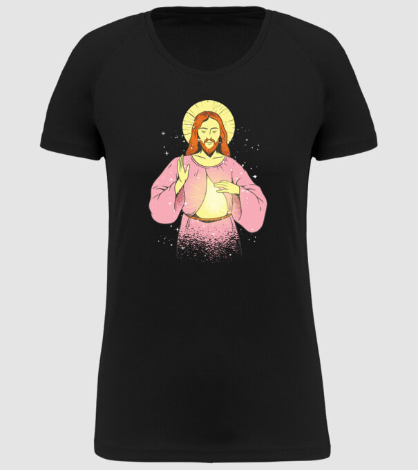 Iisus Hristos model negru pe tricou