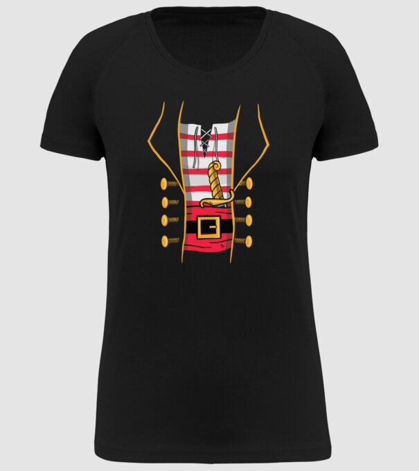 Costum de pirat pentru Halloween model negru pe tricou