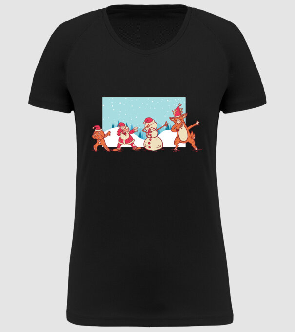 Crăciun DAB model negru pe tricou