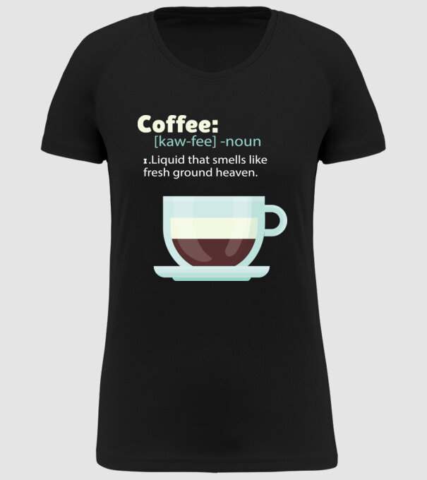 Definiție cafea model negru pe tricou