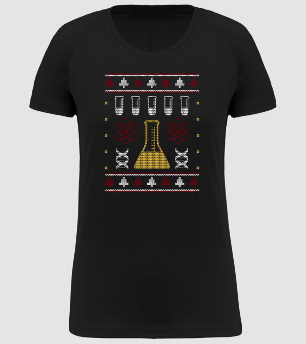 Pulover urât Chimie model negru pe tricou