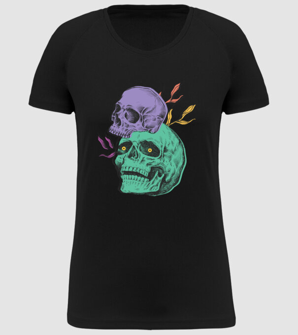 Cranii model negru pe tricou