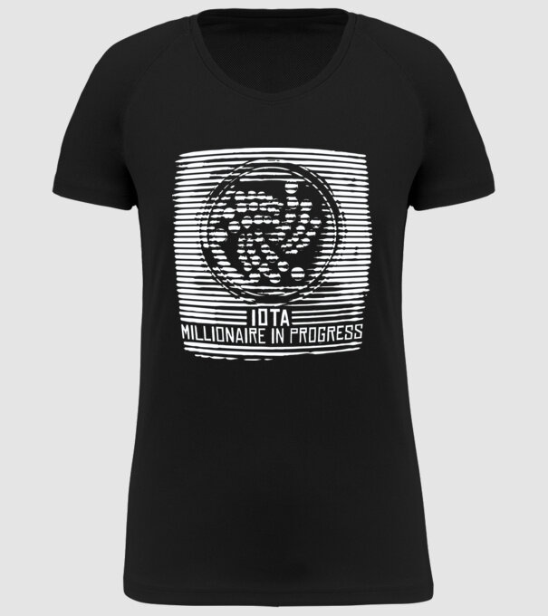 Criptomonedă Miliardar în curs de încărcare model negru pe tricou
