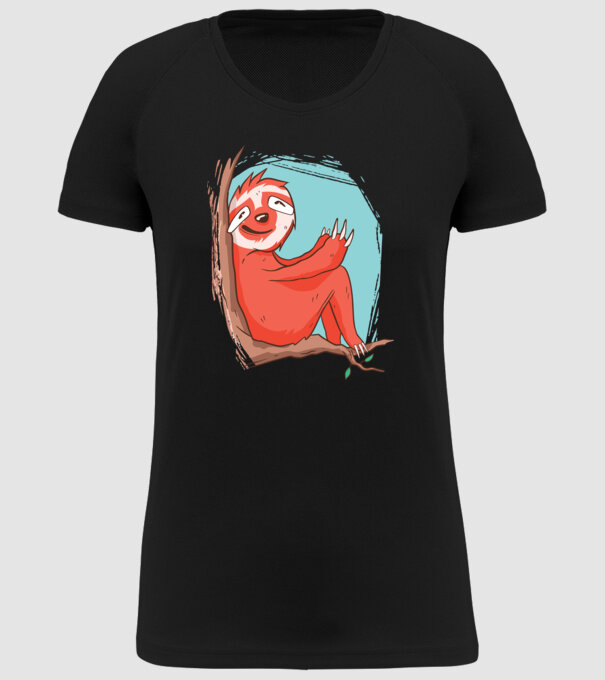 Leneș model negru pe tricou