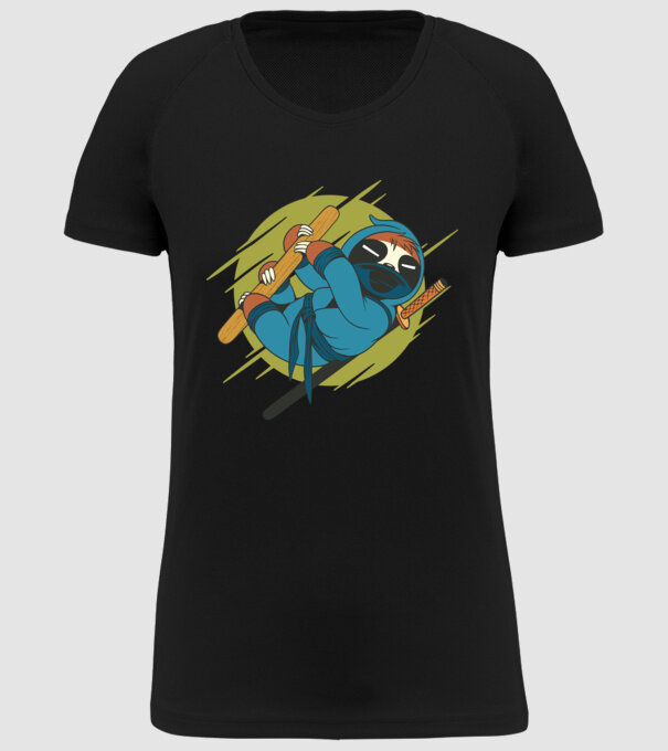 Ninja Leneș model negru pe tricou