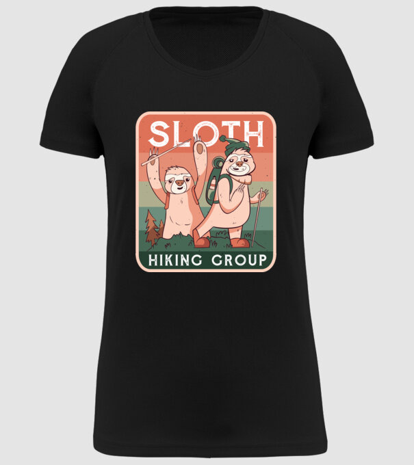 Grupul de amatori de drumeție Leneș model negru pe tricou
