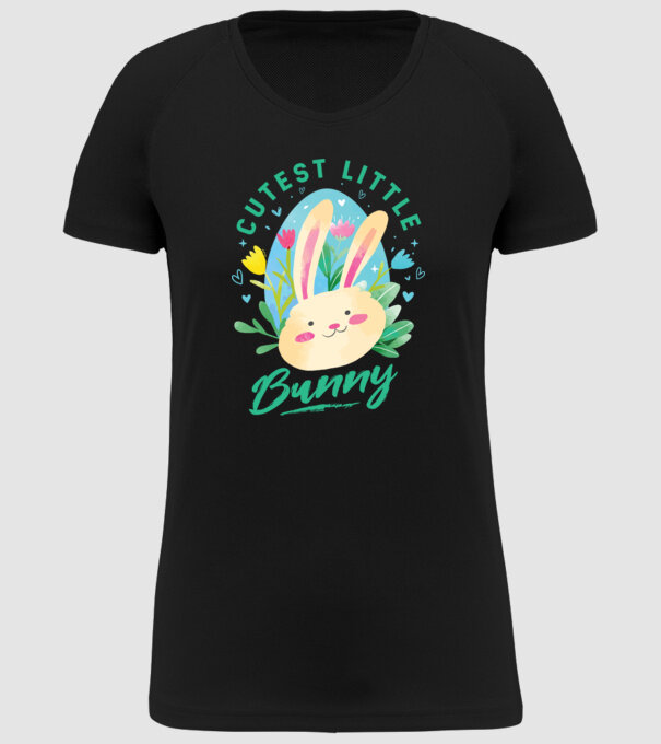 Cel mai dulce iepuraș model negru pe tricou