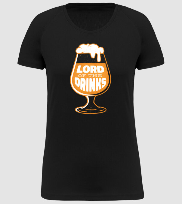 Lord of the Drinks Bere model negru pe tricou