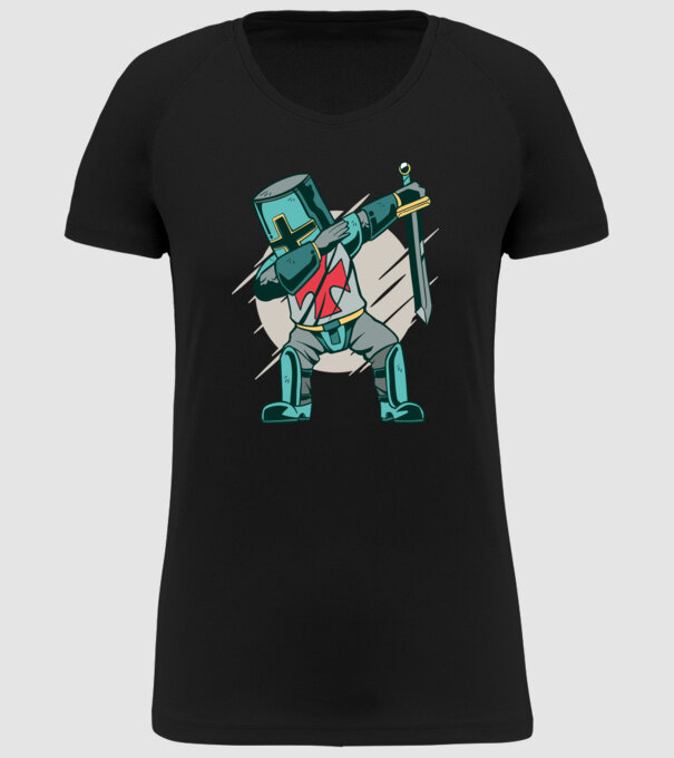 Cavaler DAB model negru pe tricou