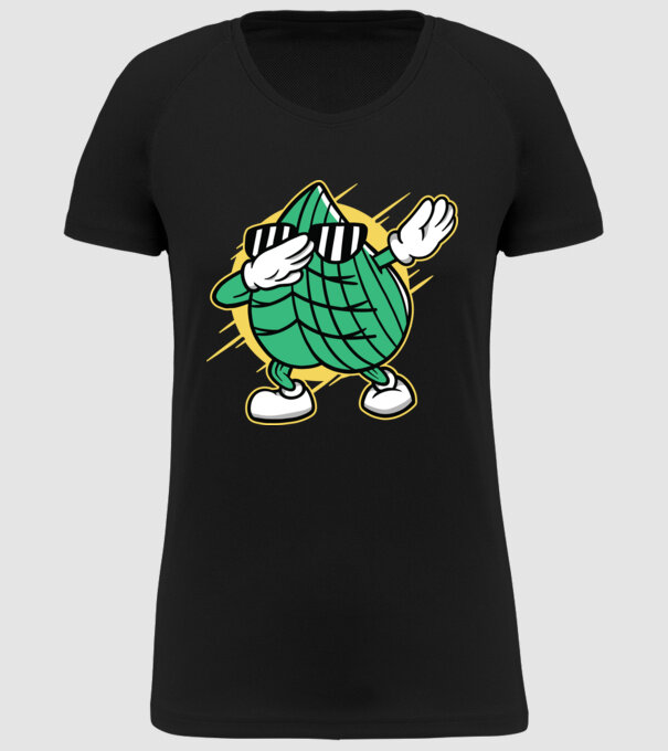 Frunză DAB cărți de joc maghiare model negru pe tricou