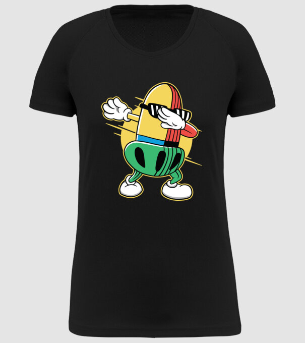 Ghindă DAB cărți de joc maghiare model negru pe tricou