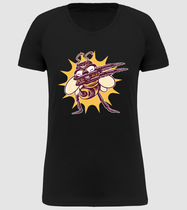 Albină DAB model negru pe tricou