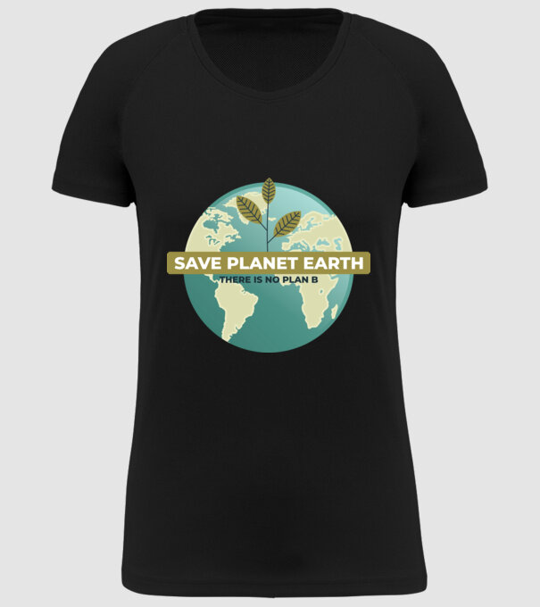 Să salvăm Pământul, nu există o altă planetă model negru pe tricou
