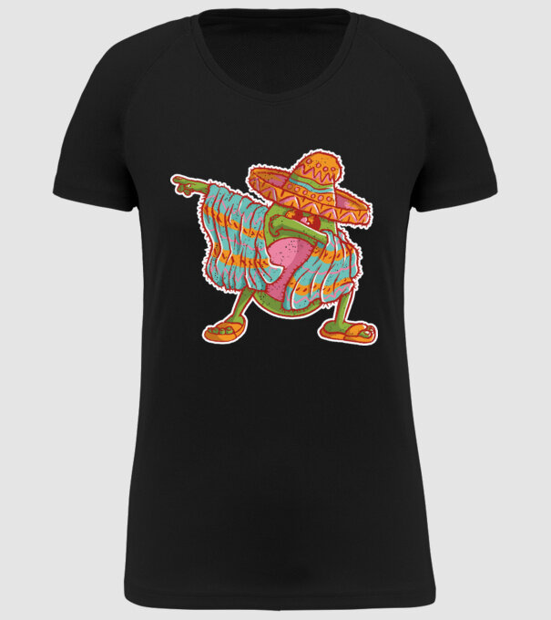 Avocado mexican DAB model negru pe tricou
