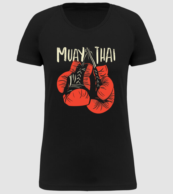 Muay Thai model negru pe tricou