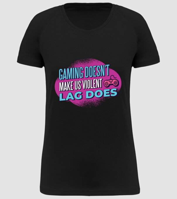 Nu jocul te face agresiv, ci LAG-ul model negru pe tricou