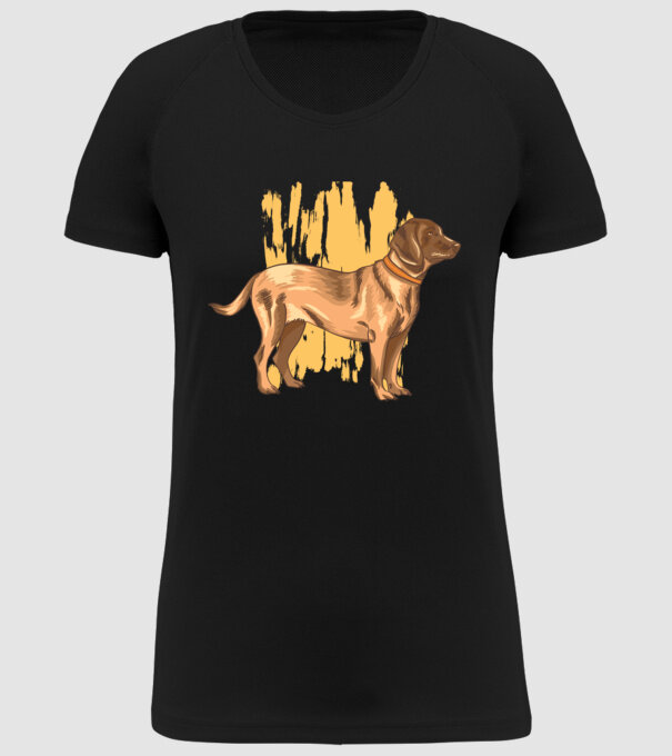 Câine de vânătoare german model negru pe tricou