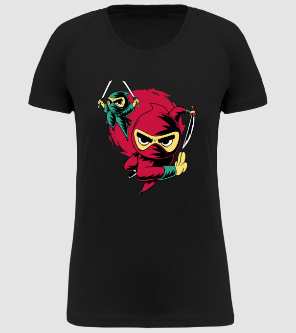 Tricou Ninja model negru pe tricou