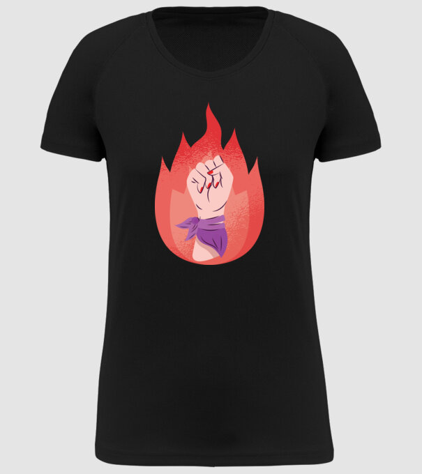 Egalitatea femeilor Ziua femeii model negru pe tricou