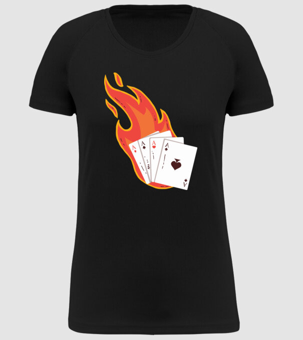 Poker model negru pe tricou
